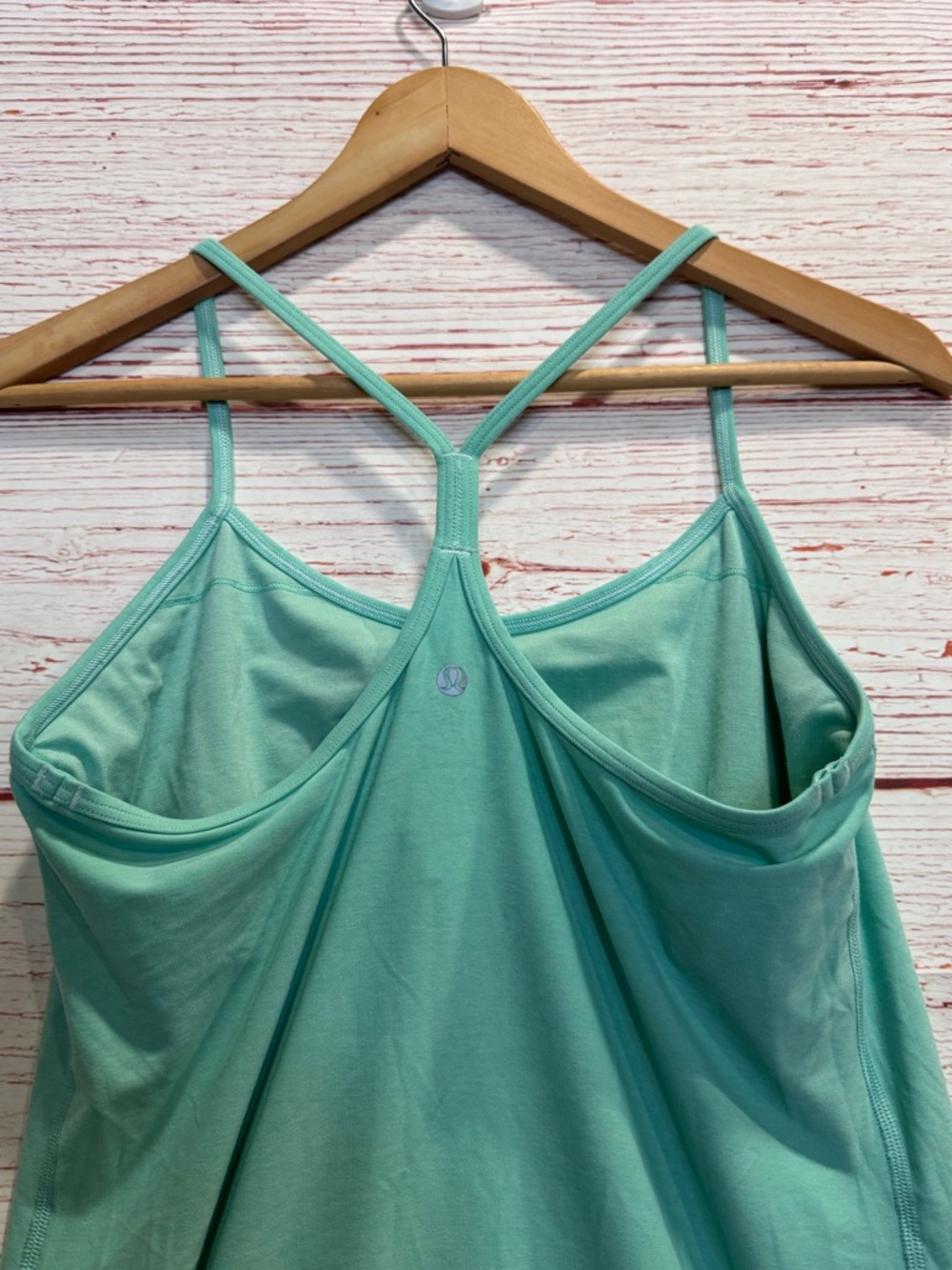 Lululemon Power Y Tank Luon in Heathered Menthol Sz 10 - Picture 8 of 10